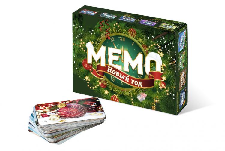 Настольная игра Мемо Новый год + подвес на елку в подарок