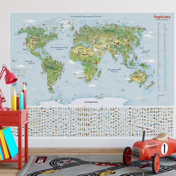 Игровая карта мира «Papitama» 