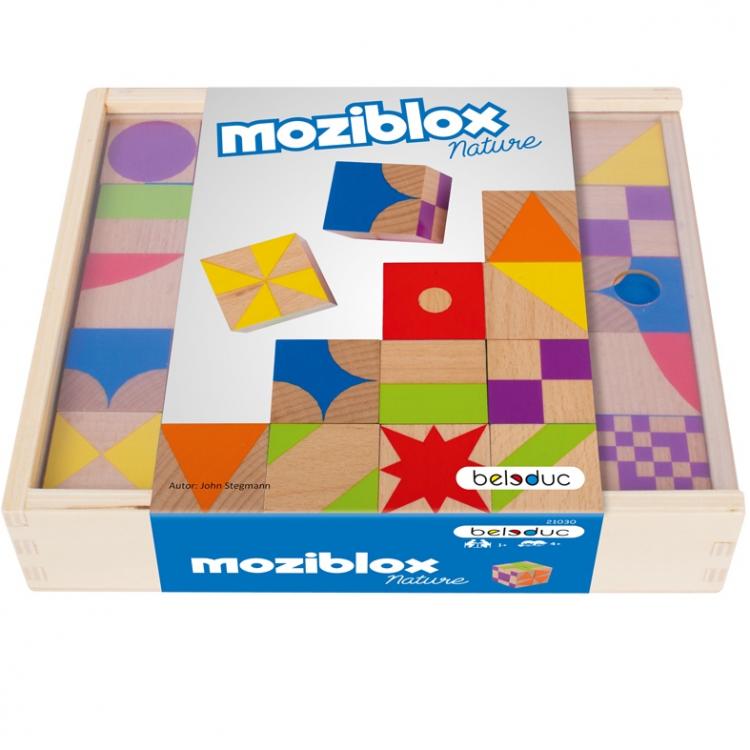 Развивающая игра логические деревянные кубики МозиБлокс Beleduc