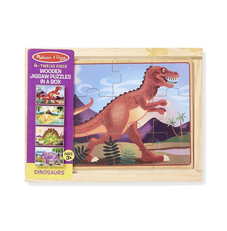 Деревянные пазлы в коробке Динозавры Melissa & Doug 