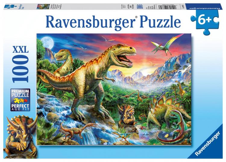 Пазл "У динозавров", 100 элементов (коробка) Ravensburger 