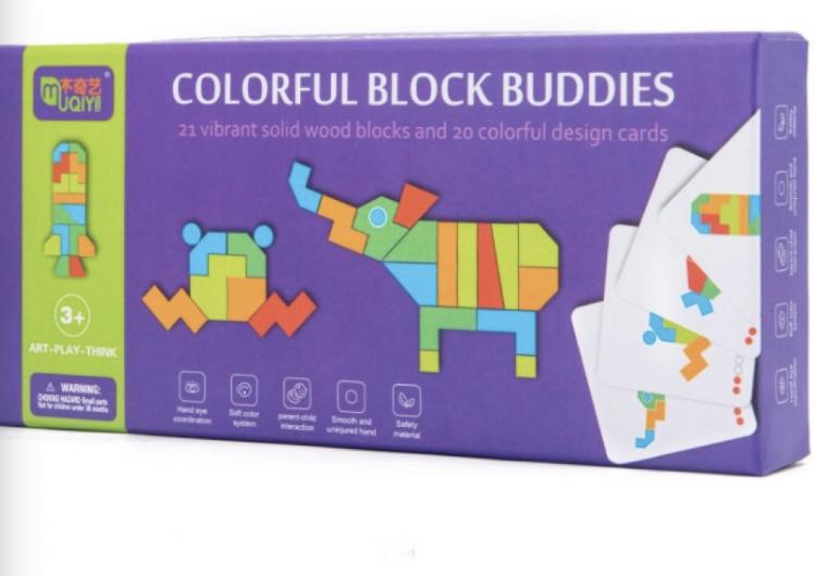Красочные геометрические блоки (Colorful block buddies) 