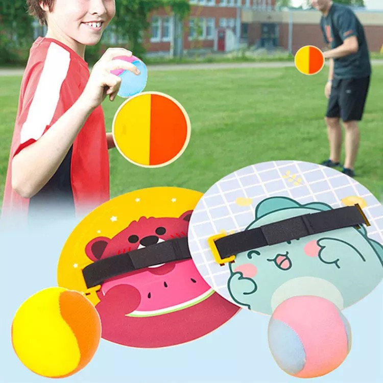 Игра ловушка-мячеловка Поймай мяч 2 тарелки + 2 мягких мяча